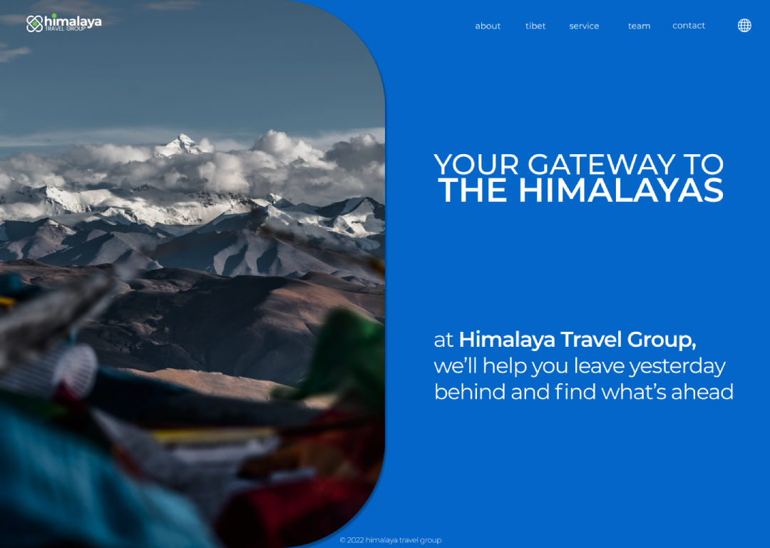 himalaya travel group web page